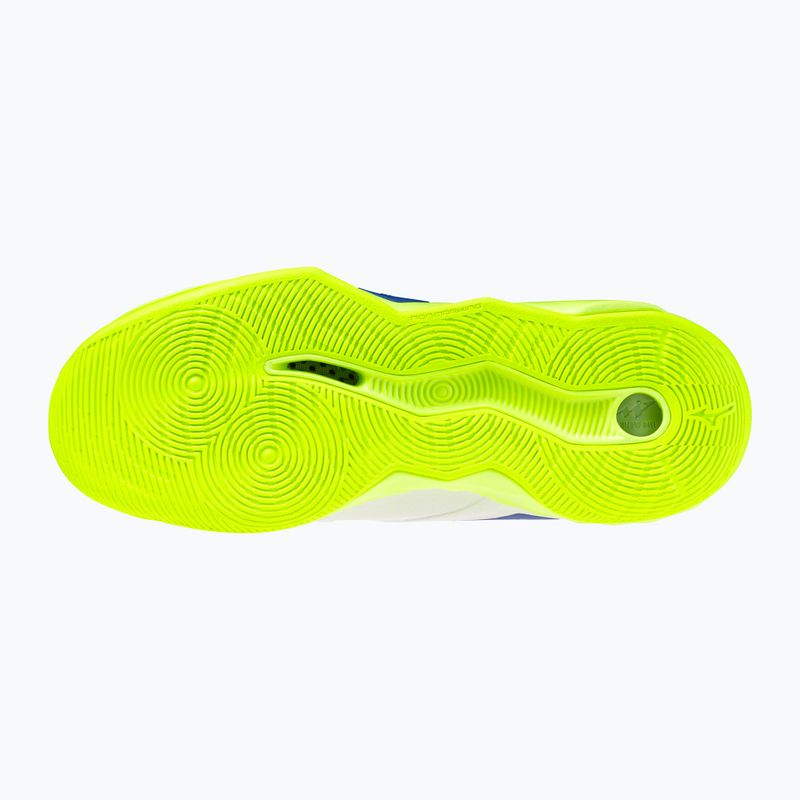 Volleyballschuhe Mizuno Wave Momentum Pro Mid white/lightning yellow/dazzling blue 9