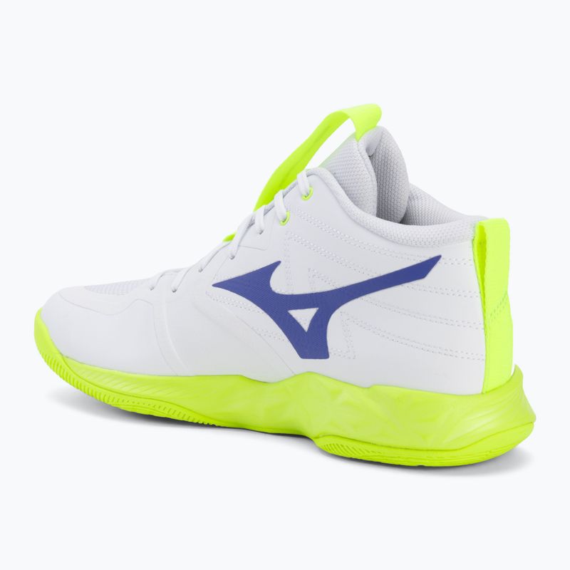 Volleyballschuhe Mizuno Wave Momentum Pro Mid white/lightning yellow/dazzling blue 3