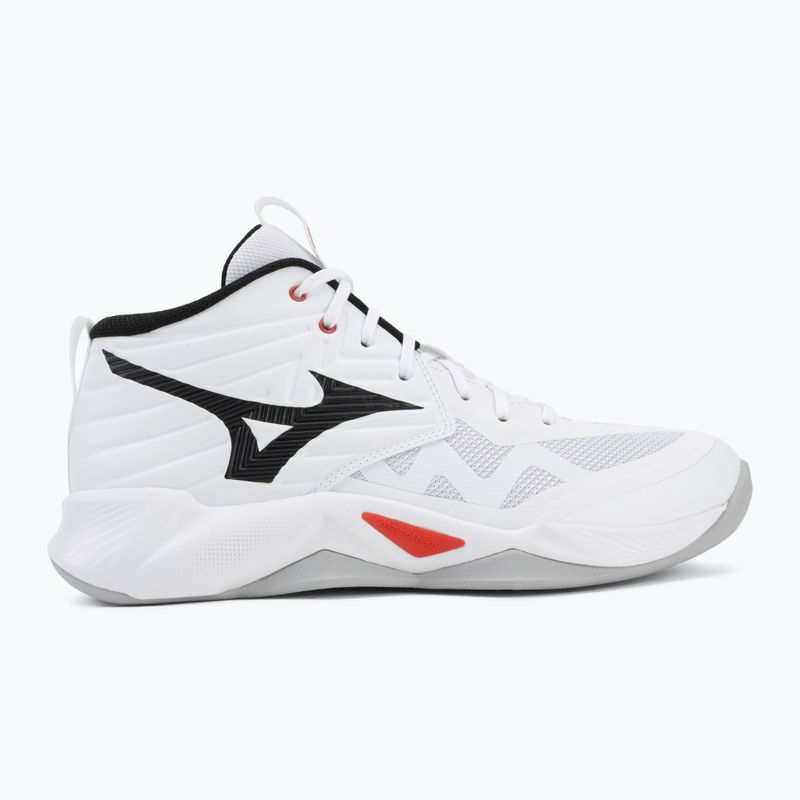 Volleyballschuhe Mizuno Wave Momentum Pro Mid white/black/fiery red 2