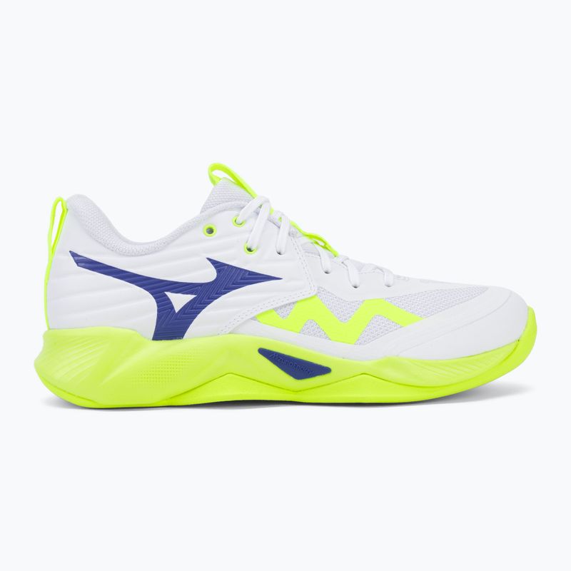 Volleyballschuhe Mizuno Wave Momentum Pro white/lightning yellow/dazzling blue 2