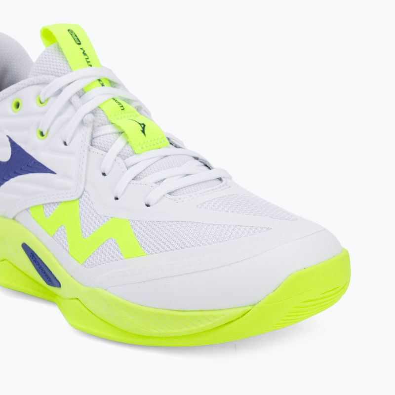 Volleyballschuhe Mizuno Wave Momentum Pro white/lightning yellow/dazzling blue 7
