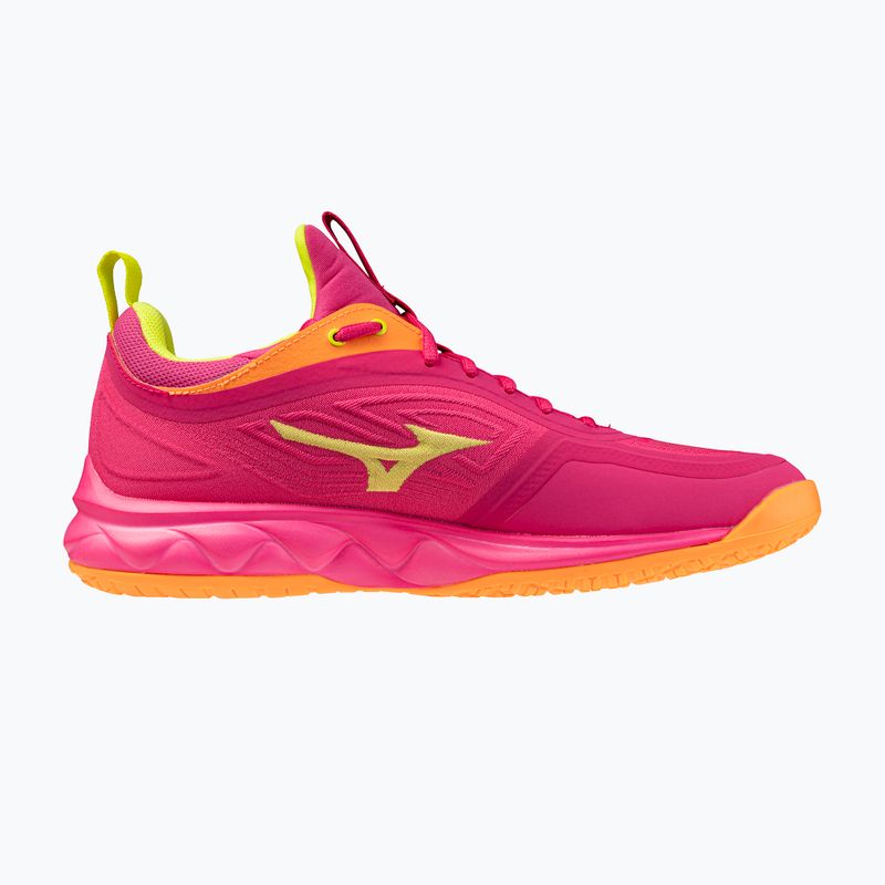 Volleyballschuhe Mizuno Wave Luminous 3 mugen pink tetra/fortune yellow/ligh 2