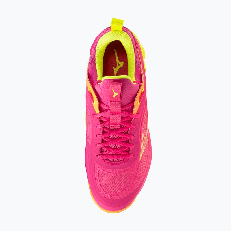 Volleyballschuhe Mizuno Wave Luminous 3 mugen pink tetra/fortune yellow/ligh 5