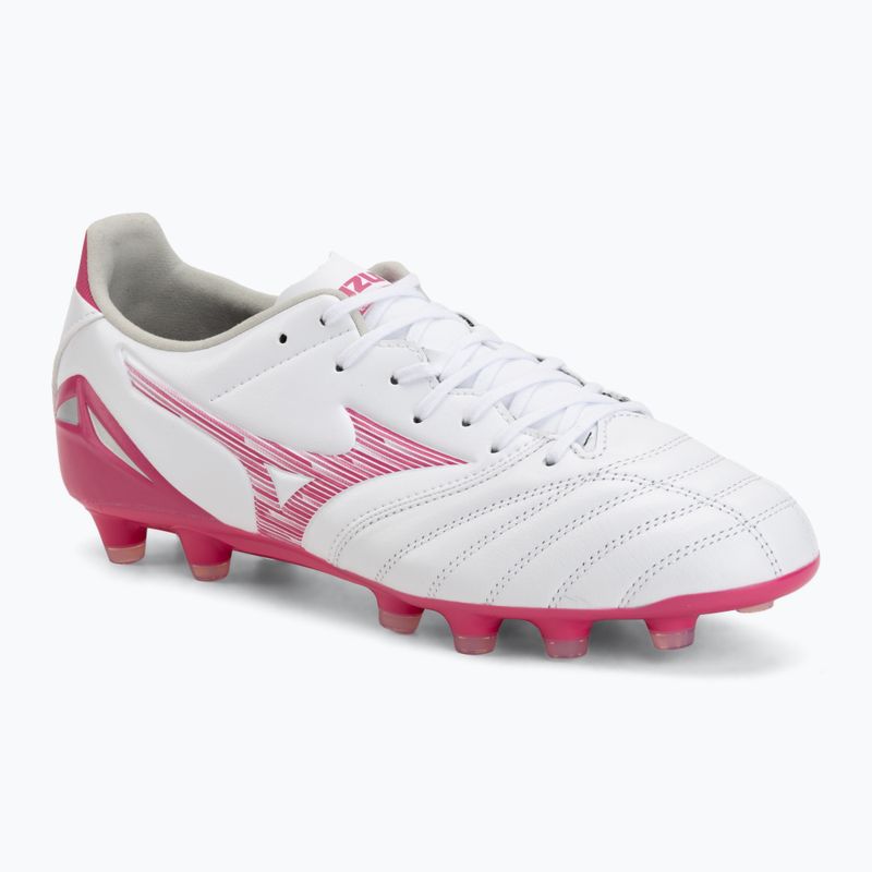 Fußballschuhe Mizuno Morelia Neo IV Pro FG white/fuchsia purple/fuchsia purple