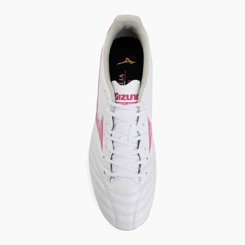 Fußballschuhe Mizuno Morelia Neo IV Pro FG white/fuchsia purple/fuchsia purple 5