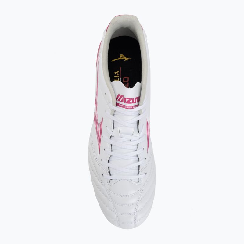 Fußballschuhe Mizuno Morelia Neo IV Pro AG white/fuchsia purple/fuchsia purple 5