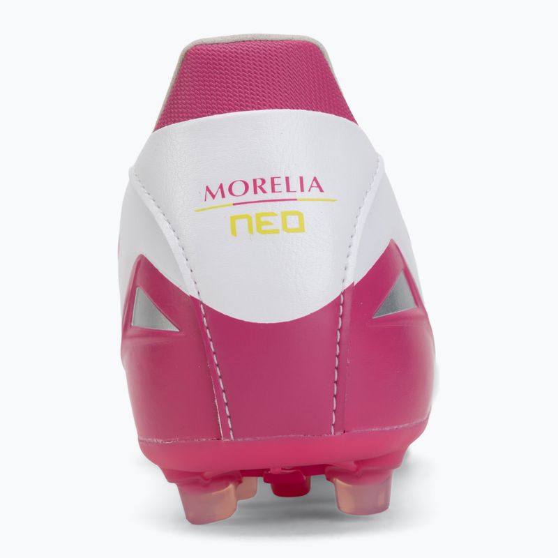 Fußballschuhe Mizuno Morelia Neo IV Pro AG white/fuchsia purple/fuchsia purple 6