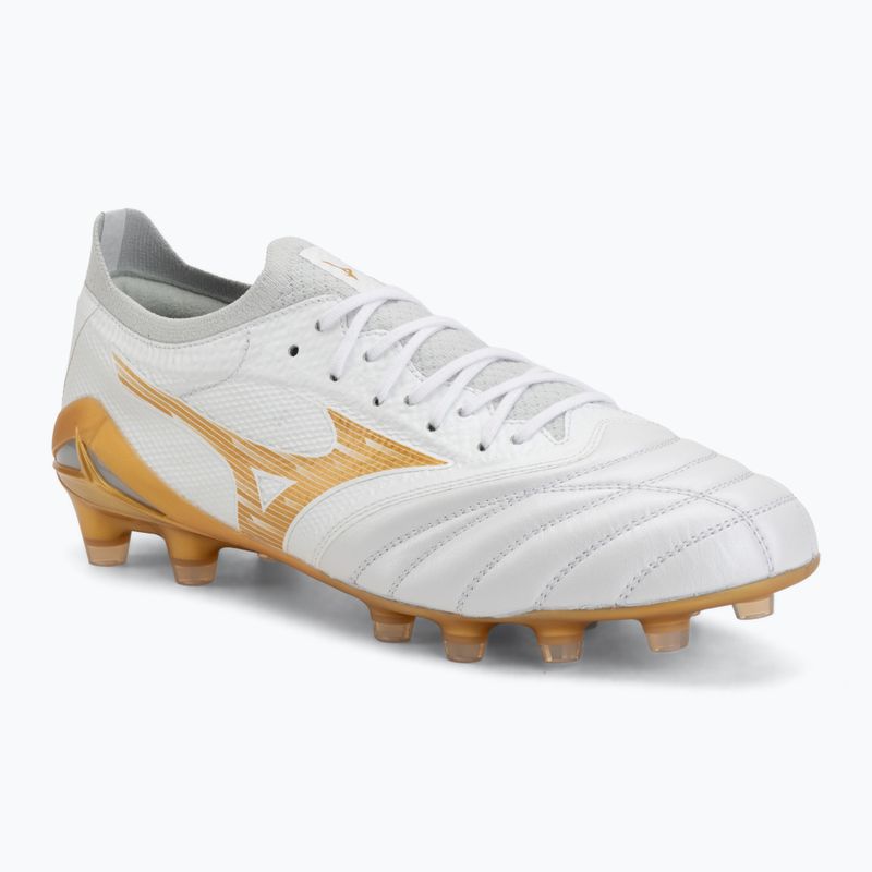 Fußballschuhe Mizuno Morelia Neo IV Beta Elite FG white/mp gold/cool gray 3c