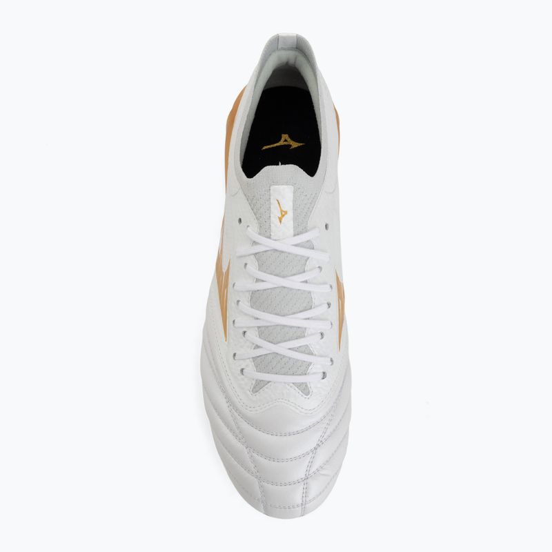 Fußballschuhe Mizuno Morelia Neo IV Beta Elite FG white/mp gold/cool gray 3c 5
