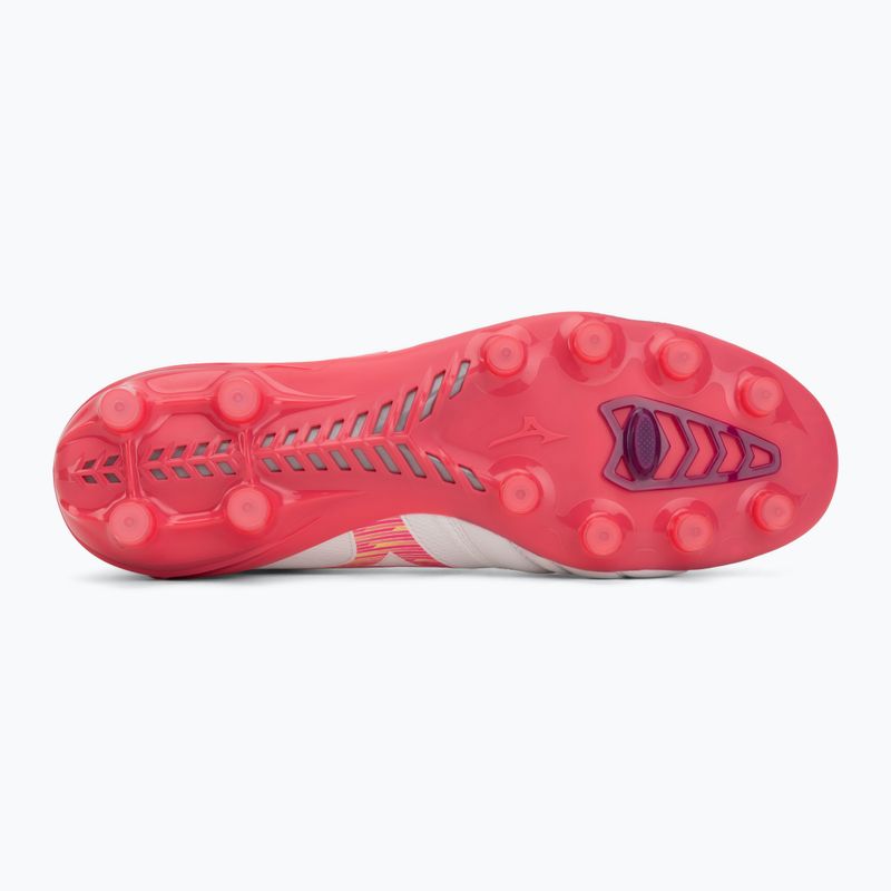 Fußballschuhe Mizuno Morelia Neo IV Beta Elite FG white/pink tetra/fuchsia purple 4