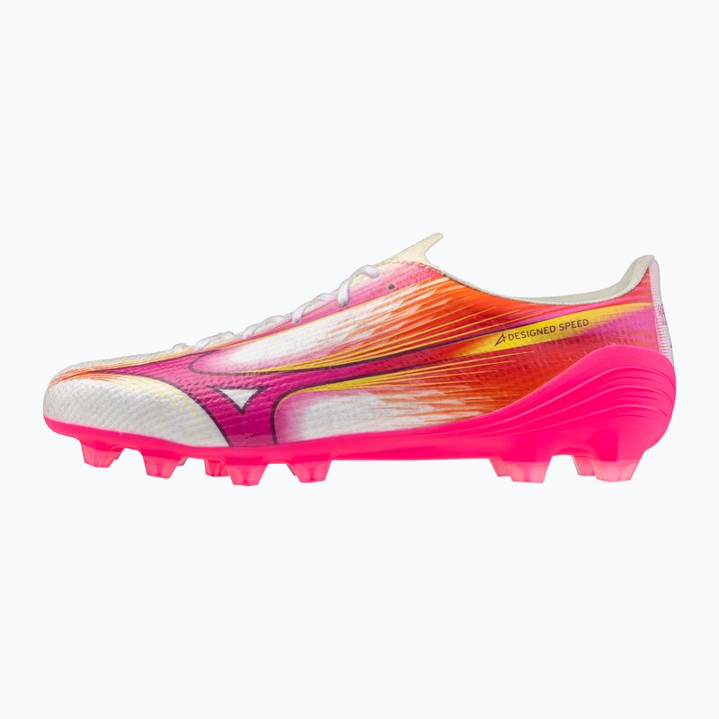 Fußballschuhe Mizuno Alfa III Pro FG white/fuchsia purple