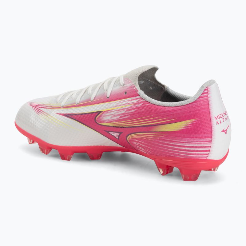 Fußballschuhe Mizuno Alfa III Select FG white/fuchsia purple 3