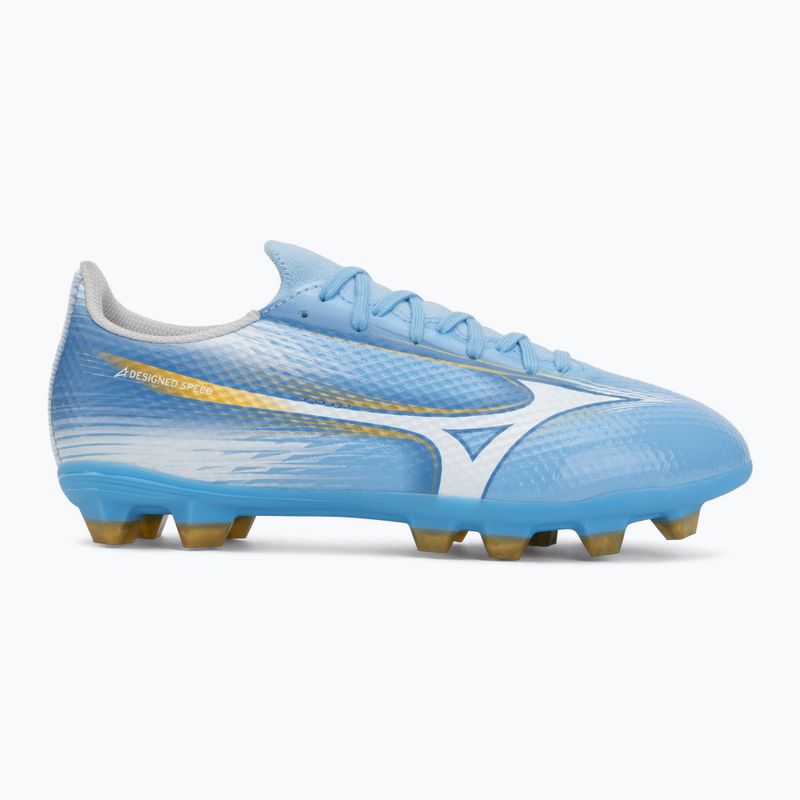 Kinder-Fußballschuhe Mizuno Alfa III Select Jr FG sky blue/white 2