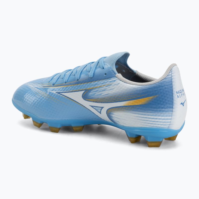 Kinder-Fußballschuhe Mizuno Alfa III Select Jr FG sky blue/white 3