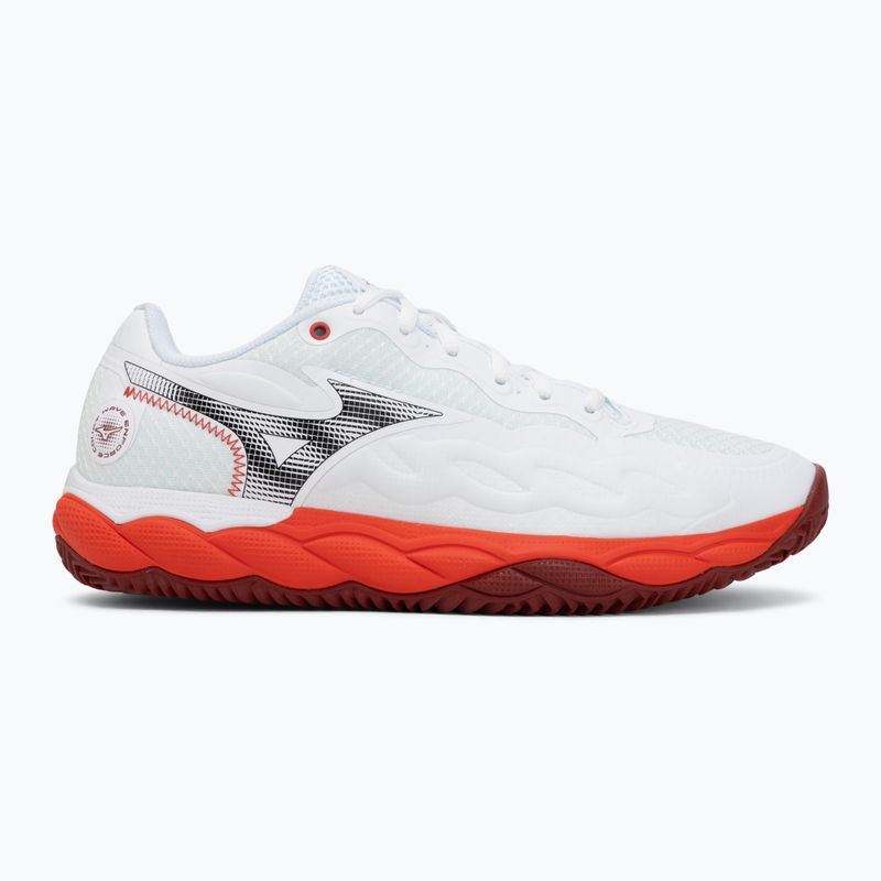 Herren-Tennisschuhe Mizuno Wave Enforce Court CC fiery red/white/sun-dried tomato 2