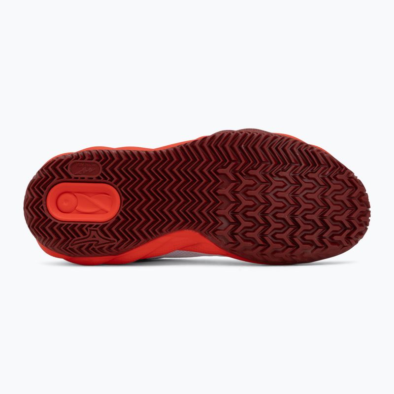 Herren-Tennisschuhe Mizuno Wave Enforce Court CC fiery red/white/sun-dried tomato 4
