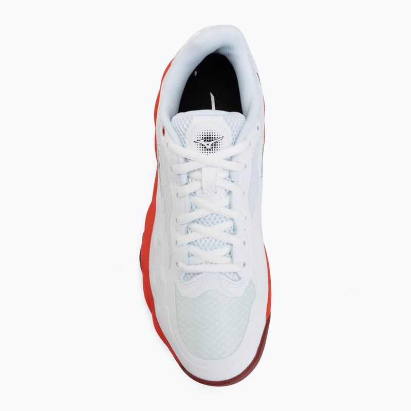 Herren-Tennisschuhe Mizuno Wave Enforce Court CC fiery red/white/sun-dried tomato 5