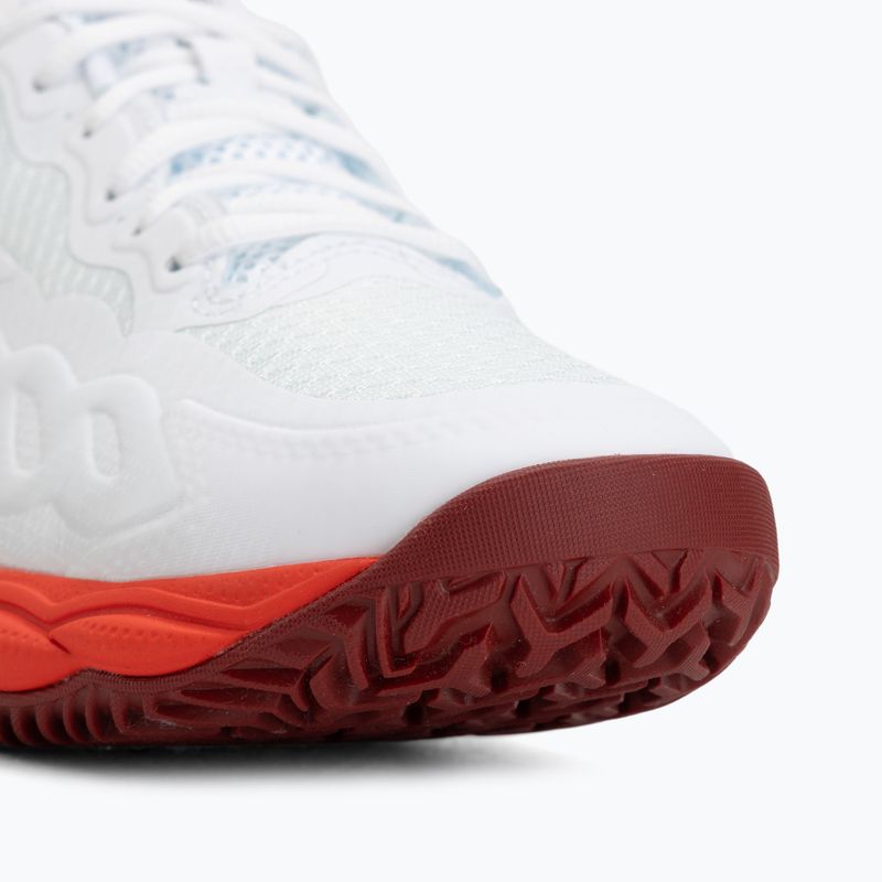 Herren-Tennisschuhe Mizuno Wave Enforce Court CC fiery red/white/sun-dried tomato 7