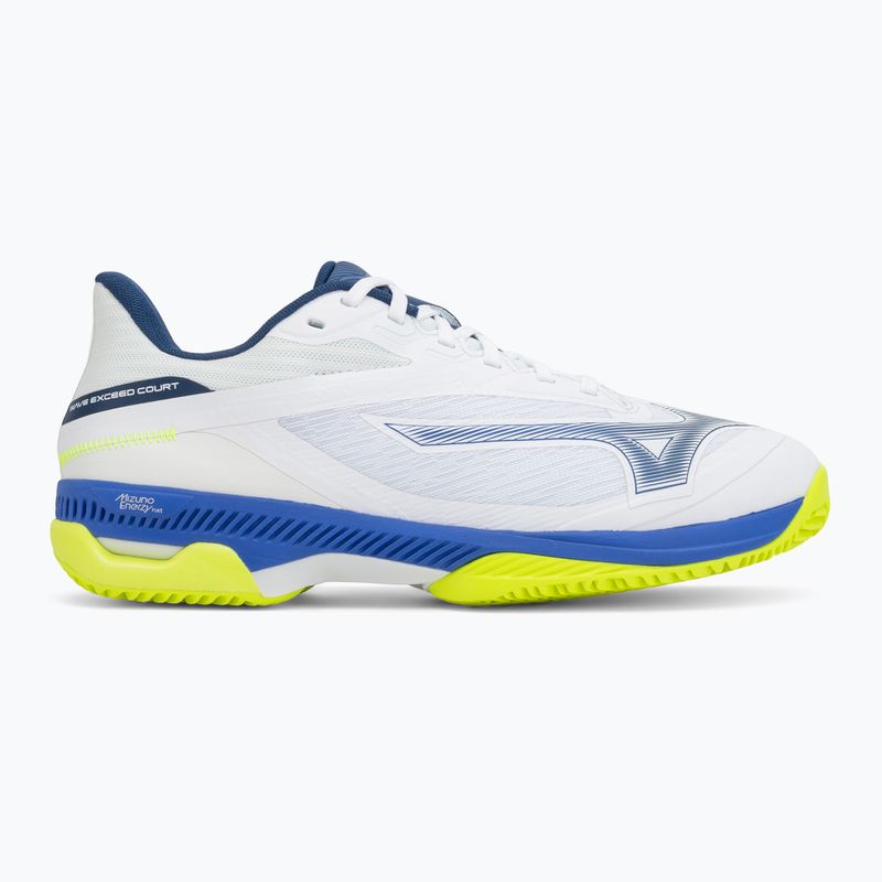 Tennisschuhe Mizuno Wave Exceed Court CC white/dazzling blue/lightning 2