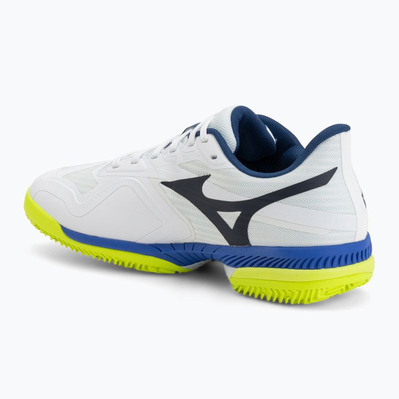 Tennisschuhe Mizuno Wave Exceed Court CC white/dazzling blue/lightning 3