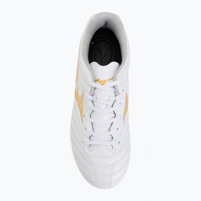 Kinder-Fußballschuhe Mizuno Monarcida Neo III Select AG white/mp gold 5