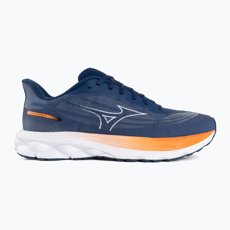 Herren-Laufschuhe Mizuno Wave Skyrise 7 estate blue/white/coral rose 2