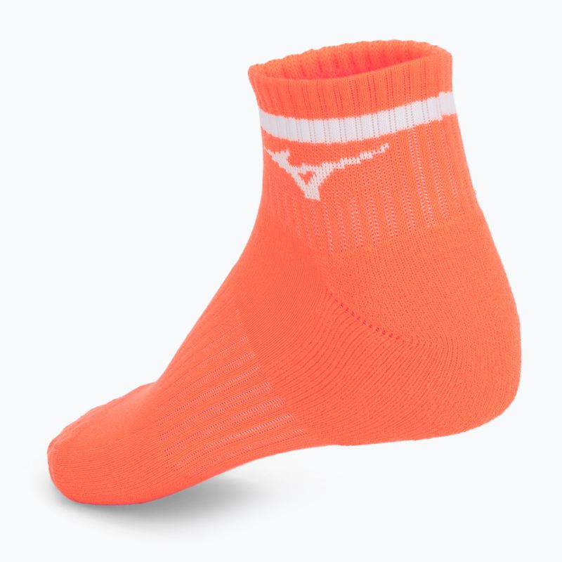 Socken Mizuno Training Mid With Line Lava Orange 2