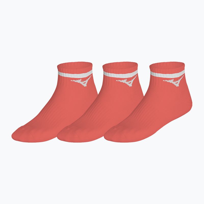 Socken Mizuno Training Mid With Line Lava Orange 5