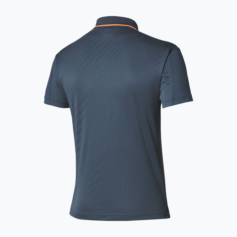 Herren-Tennisshirt Mizuno Tennis Short Sleeve Polo insigna blue 2