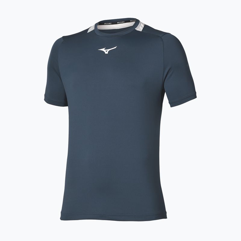 Herren-Tennisshirt Mizuno Tennis Core Short Sleeve Tee insigna blue/cloudscape