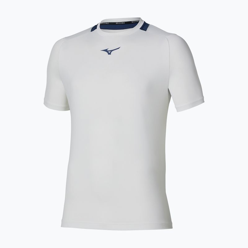 Herren-Tennisshirt Mizuno Tennis Core Short Sleeve Tee white/insignia blue