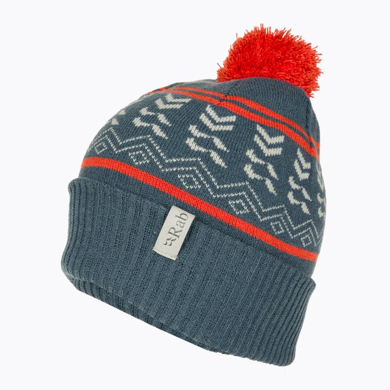 Rab Khroma Bobble orion blau/rot Grapefruit Wintermütze 3