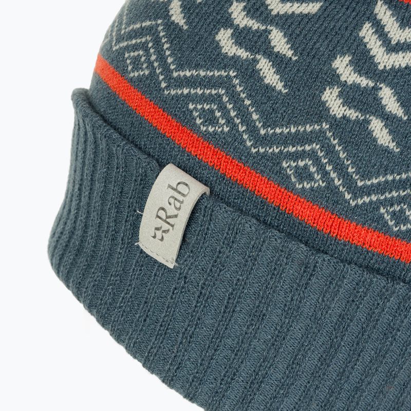 Rab Khroma Bobble orion blau/rot Grapefruit Wintermütze 4
