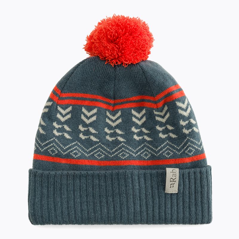 Rab Khroma Bobble orion blau/rot Grapefruit Wintermütze 5
