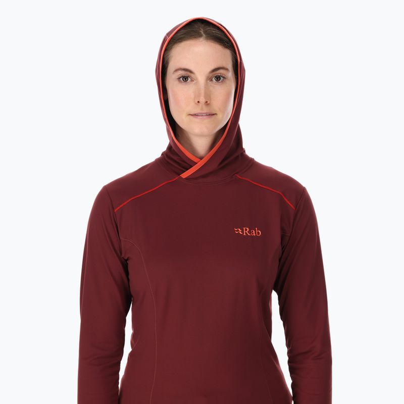 Trekking Hoodie Damen Rab Force Hoody deep heather 3