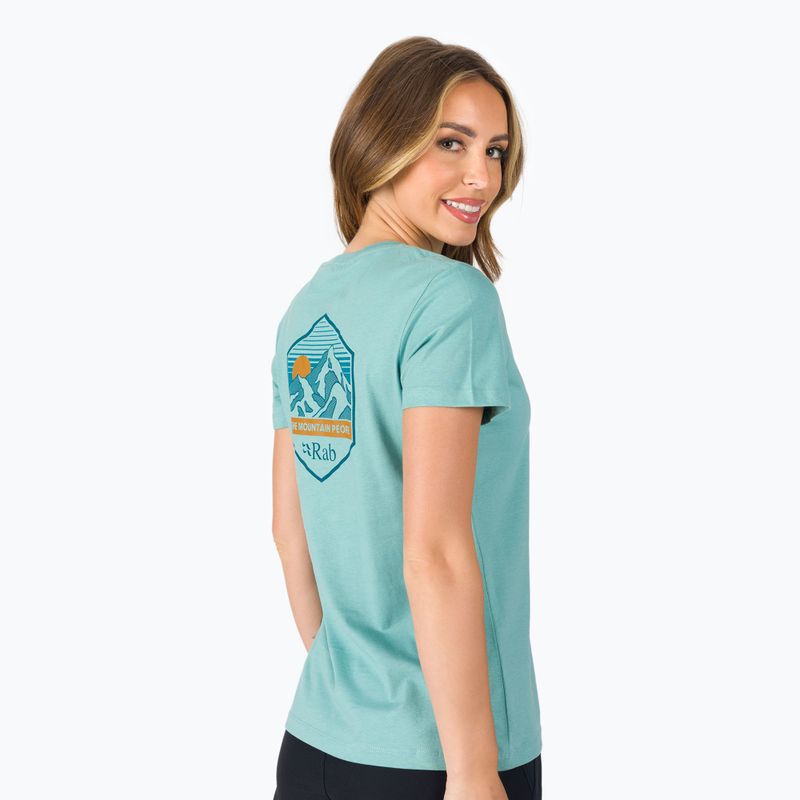 Damen-Trekking-Shirt Rab Stance Mountain Peak grün QCB-67 3