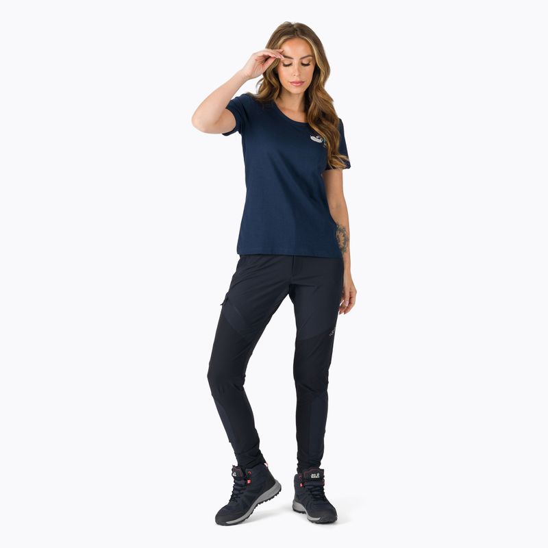 Damen Trekking-T-Shirt Rab Stance Vintage navy blau QCB-76 2