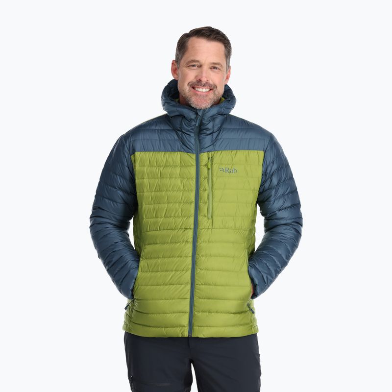 Herren Rab Microlight Alpine Daunenjacke blau QDB-12-OBA-SML