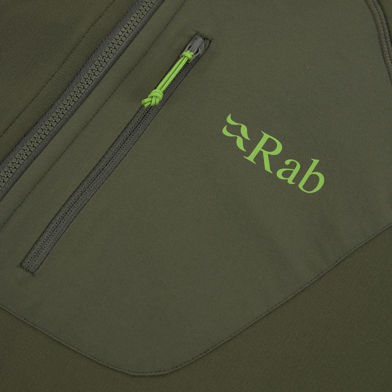 Herrenpullover Rab Superflux Hoody army QFE-89 3