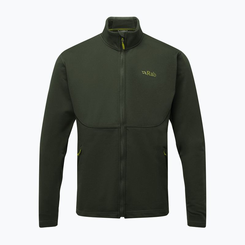 Rab Geon Herren Fleece-Kapuzenjacke grün QFE-95-ARM 7