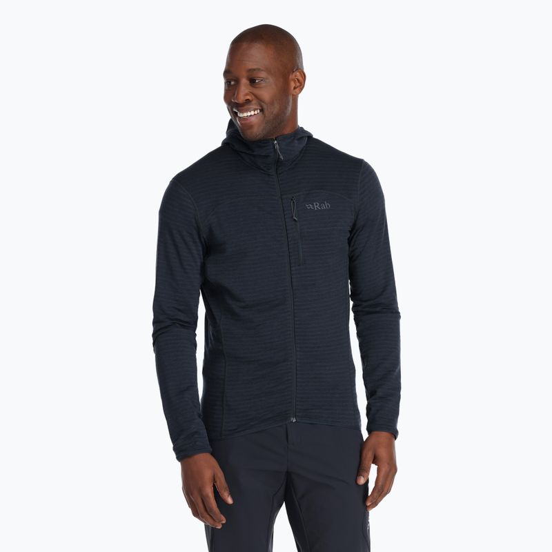 Men's Rab Ascendor Light Hoody beluga Sweatshirt
