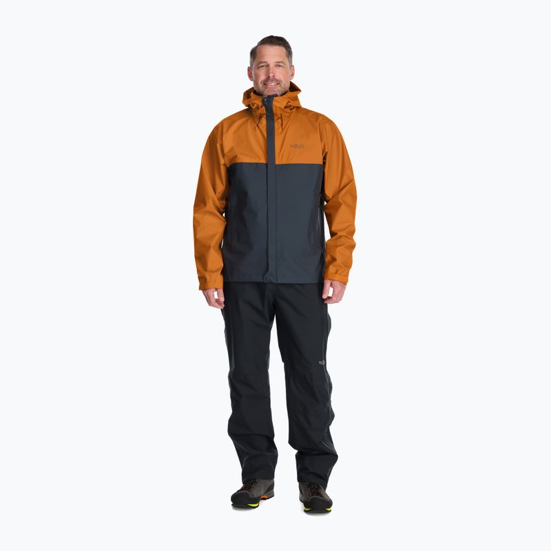 Rab Downpour Eco Herren Regenjacke orange QWG-82-MAB-SML 3