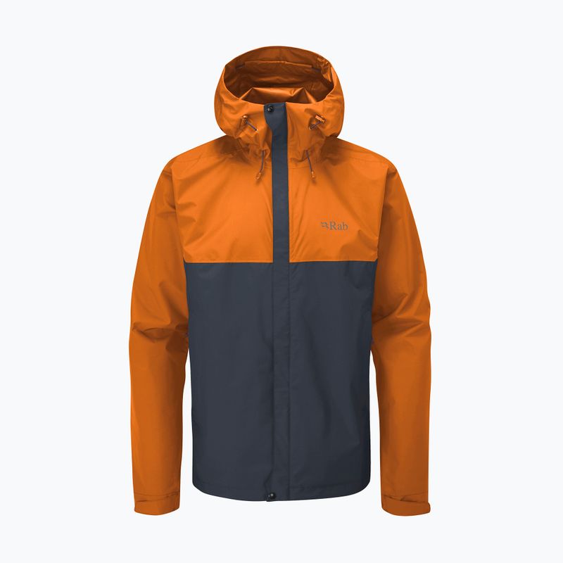 Rab Downpour Eco Herren Regenjacke orange QWG-82-MAB-SML 8