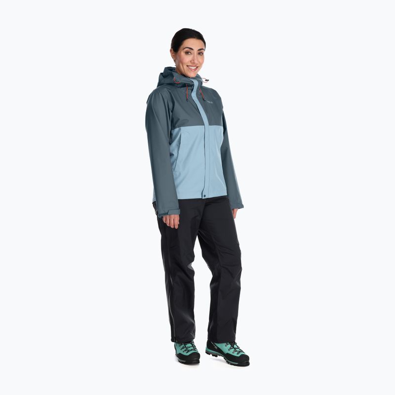 Rab Downpour Eco Damen Regenjacke blau QWG-83-OBC-08 3