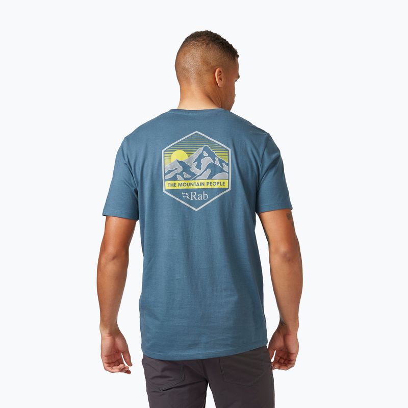 Wandershirt trekking Herren Rab Stance Mountain Peak blau QCB-66 2