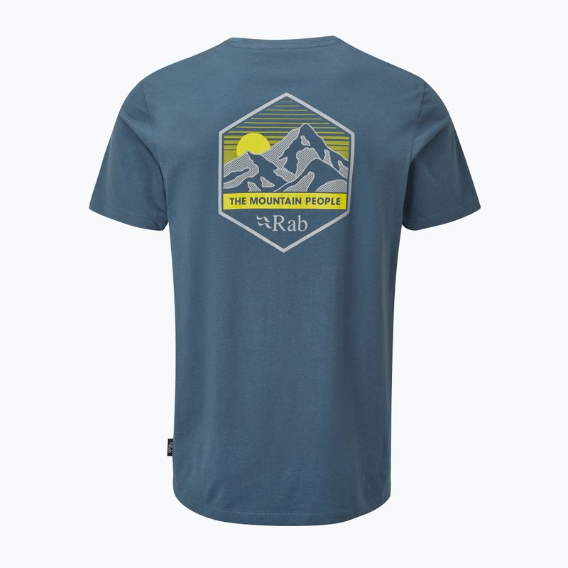 Wandershirt trekking Herren Rab Stance Mountain Peak blau QCB-66 5