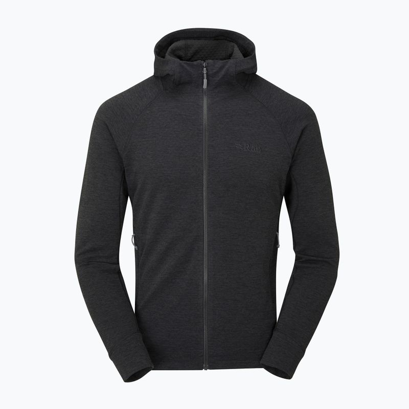 Herren trekking Sweatshirt Rab Nexus Hoody schwarz QFF-7 4