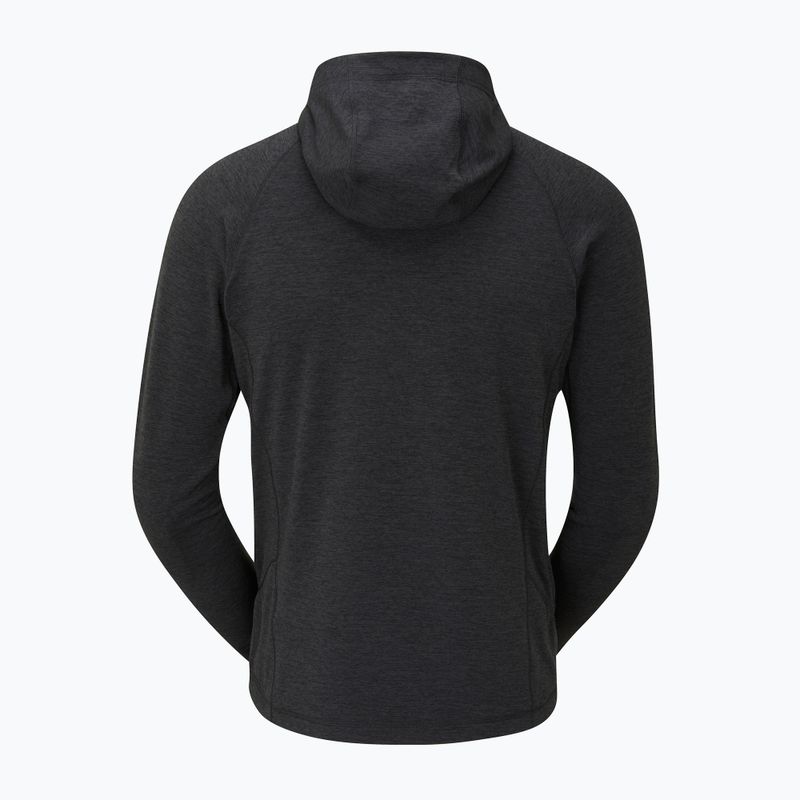 Herren trekking Sweatshirt Rab Nexus Hoody schwarz QFF-7 5