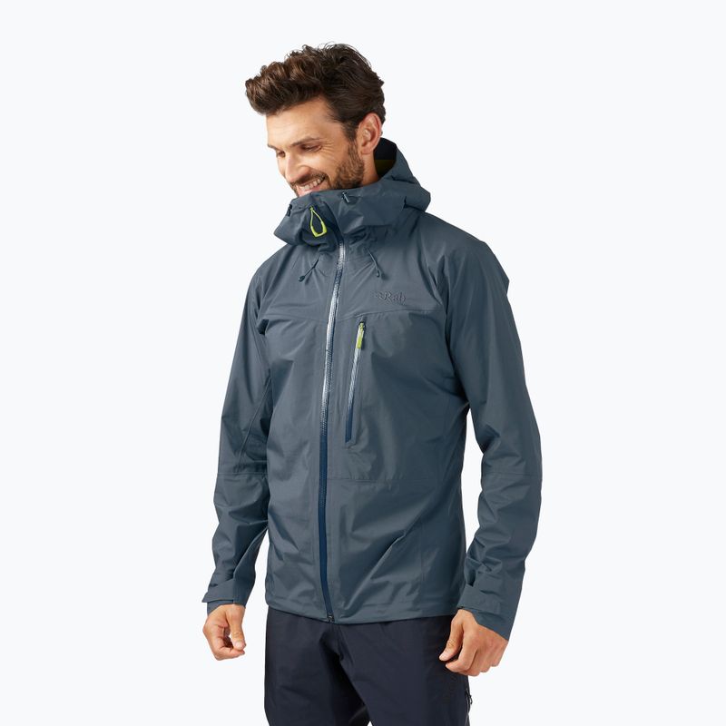 Regenjacke Herren Rab Latok Paclite Plus blau QWH-55