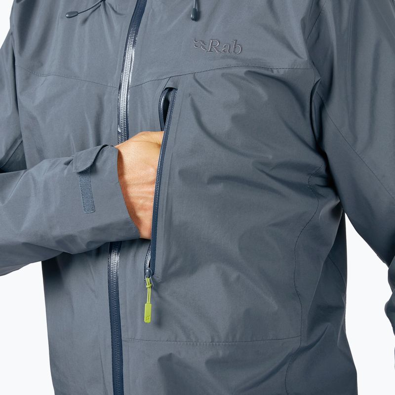 Regenjacke Herren Rab Latok Paclite Plus blau QWH-55 8